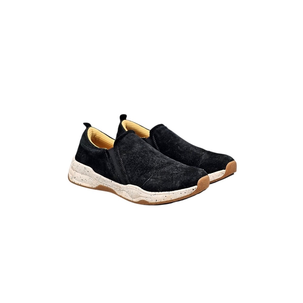TAOS Women's Size 8.5‎ US Super Dtep In Black Nubuck Leather Comfort Shoes Flats